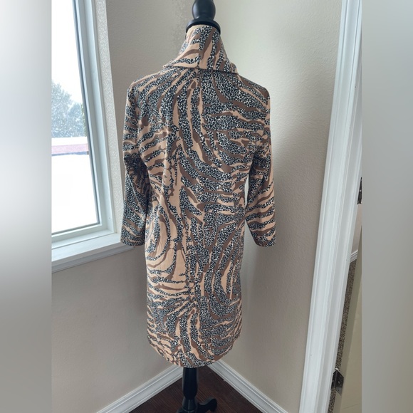 TYLER BOE | NEW Kim Faux Suede Cowl Neck 3/4 Sleeve Pocket Dress Women’s Size S - Picture 2 of 6